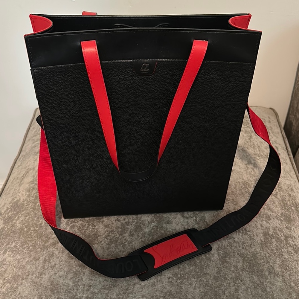 Christian Louboutin Red and Black Bag